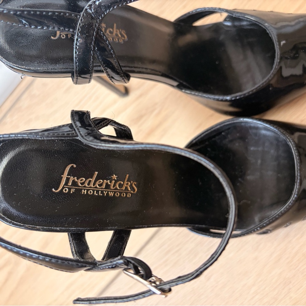 Frederick's of Hollywood Black Patent Heels - Picture 4 of 7
